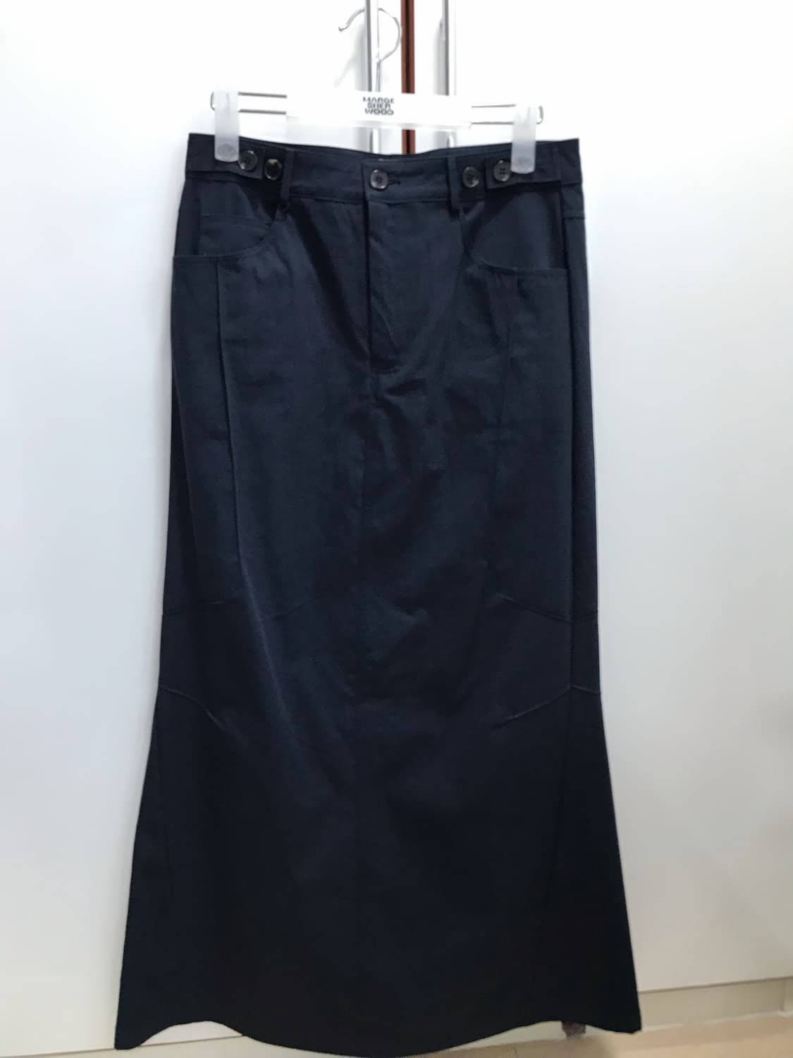 마지셔우드 [F] PINTUCK MAXI SKIRT_navy 상품이미지4