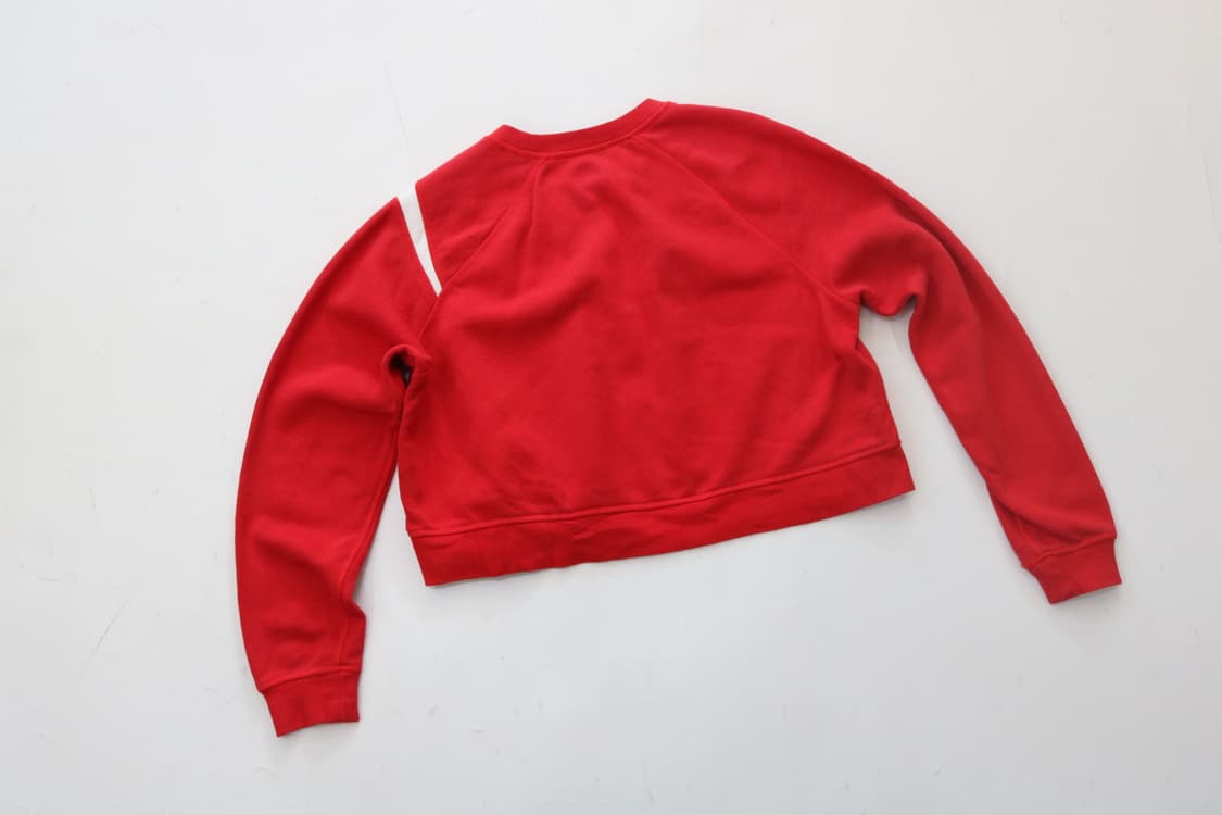 나이키 빅로고 스우시 레드 크롭 맨투맨 상품이미지6