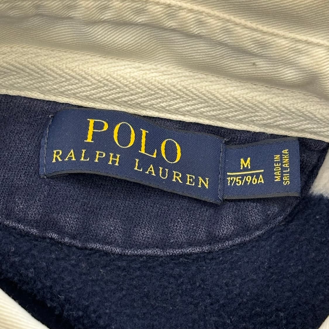 M 폴로랄프로렌 네이비 스트라이프 럭비 티셔츠  상품이미지4