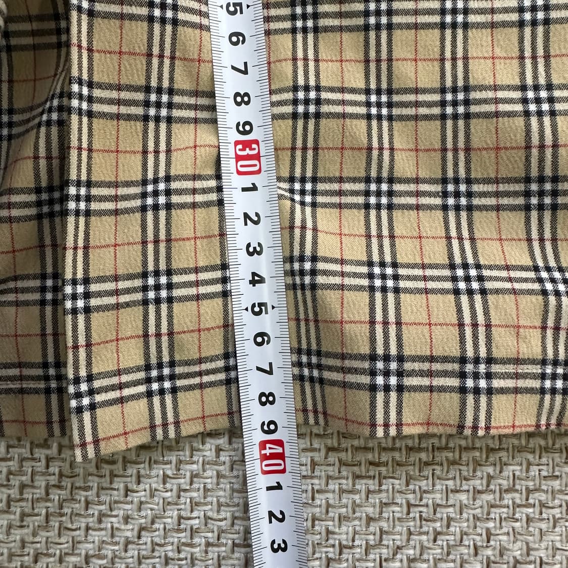 실측확인 버버리 노바체크 스커트 0420D 상품이미지5