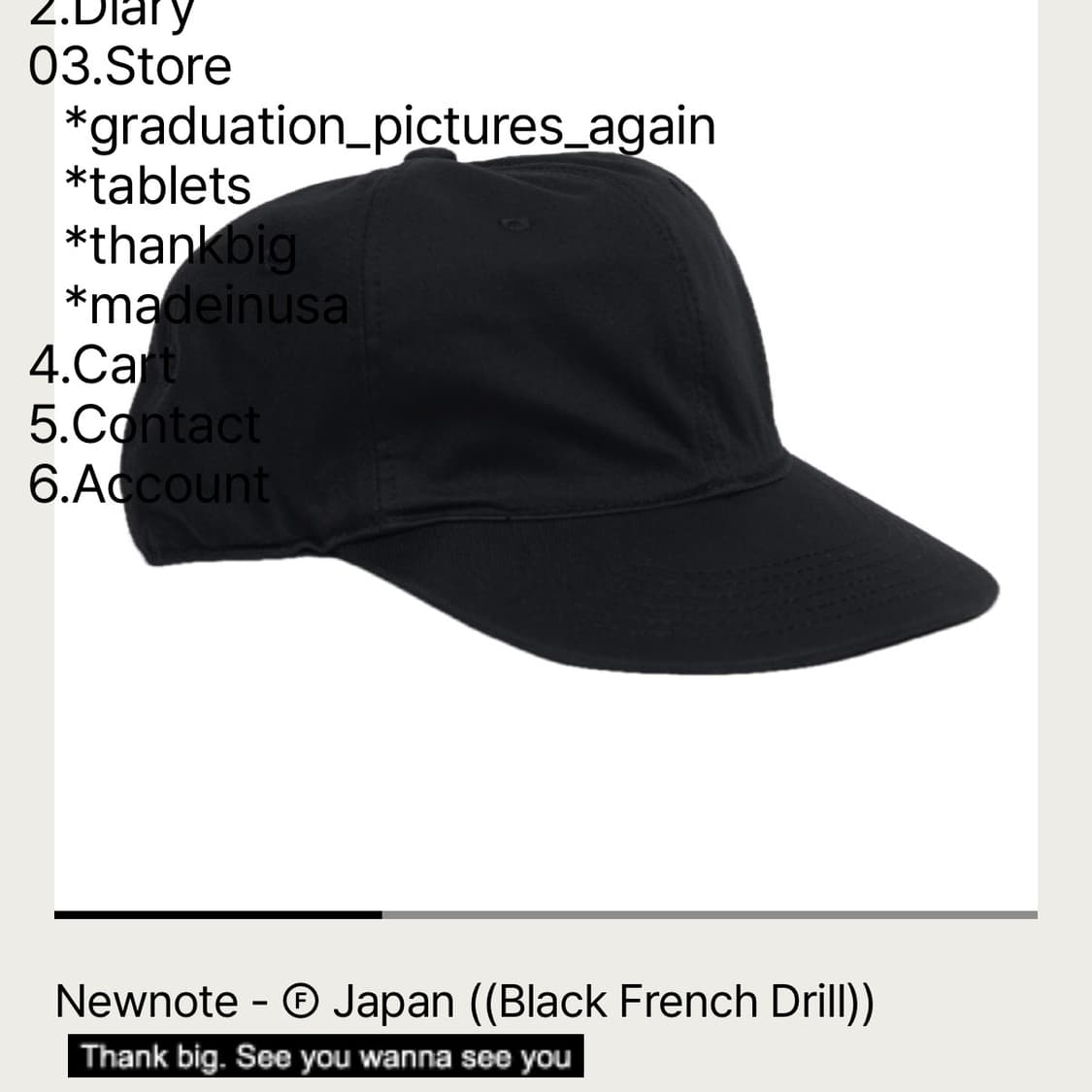 Newnote - © Japan ((Black French Drill)) 상품이미지1