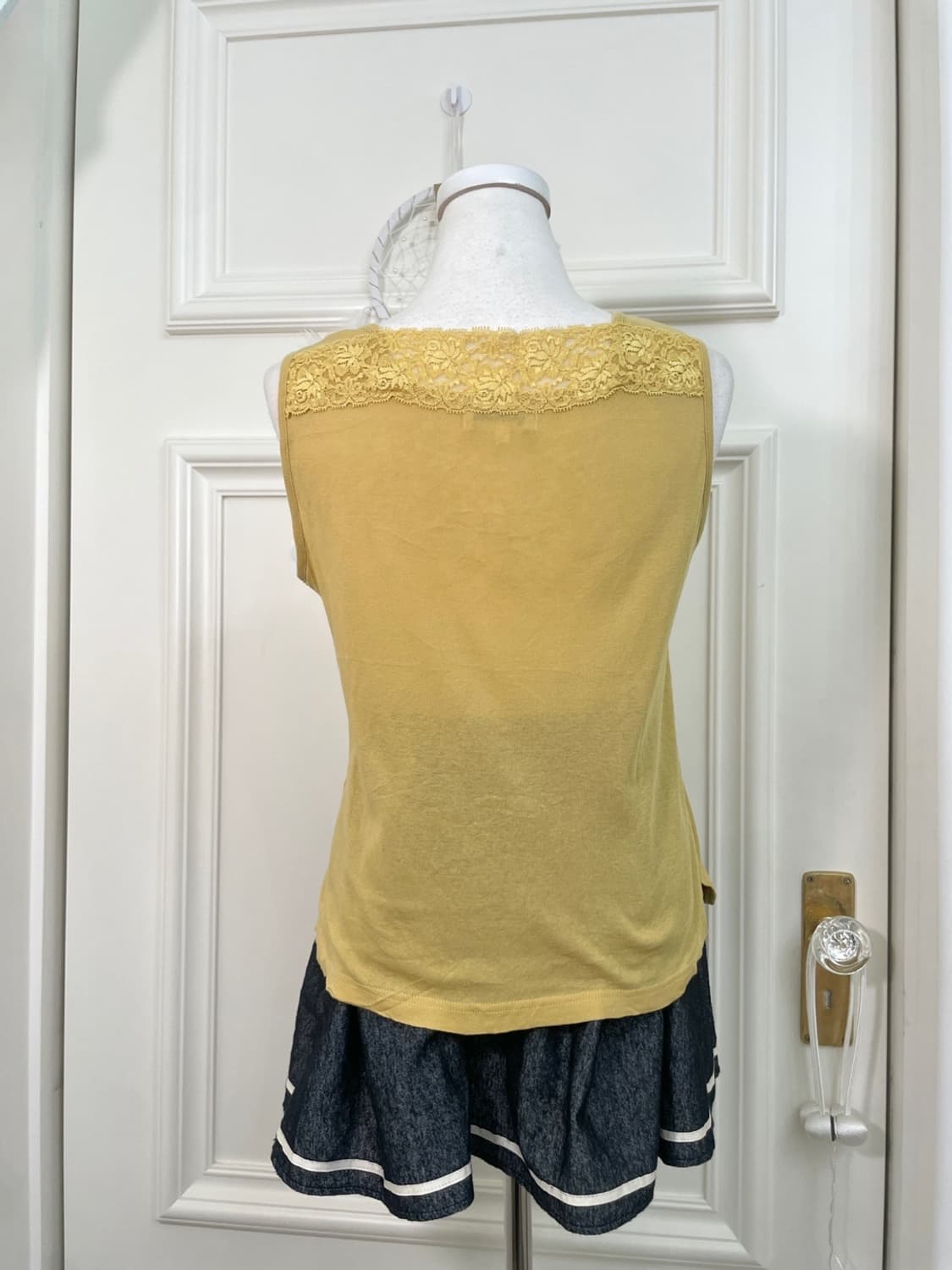 butter yellow check summer jacket(size-M 상품이미지9