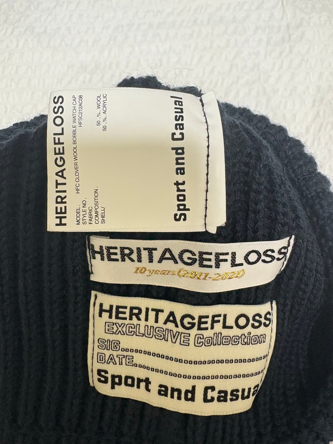 헤리티지 플로스 방울 비니 (네이비) 상품이미지4