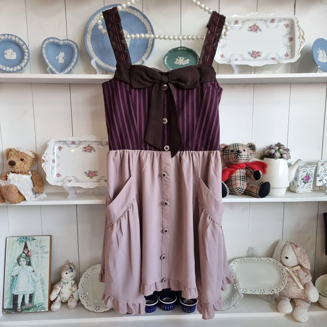 axes femme(엑시즈 팜)  스트라이프 코르셋무드원피스 상품이미지3