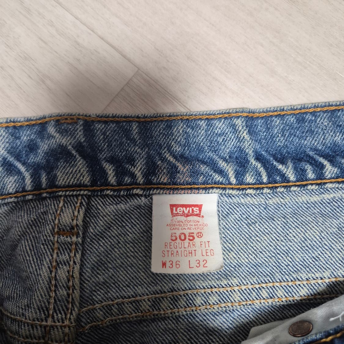 90's levis 505 orange tab [34] 상품이미지4