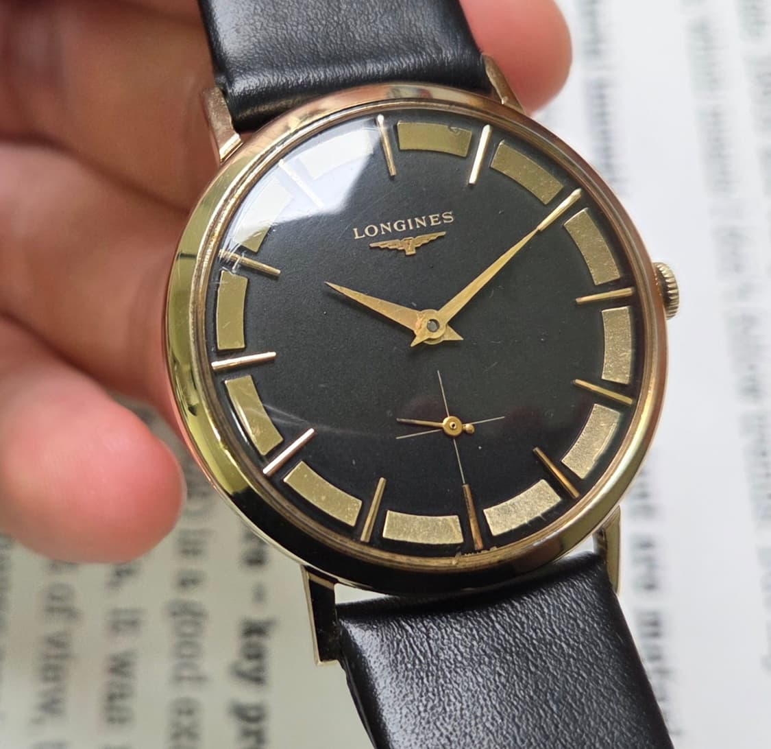 레어] 빈티지 론진 독립초침 황금날개 칼침핸즈 23Z 인하우스 수동 메커 상품이미지6