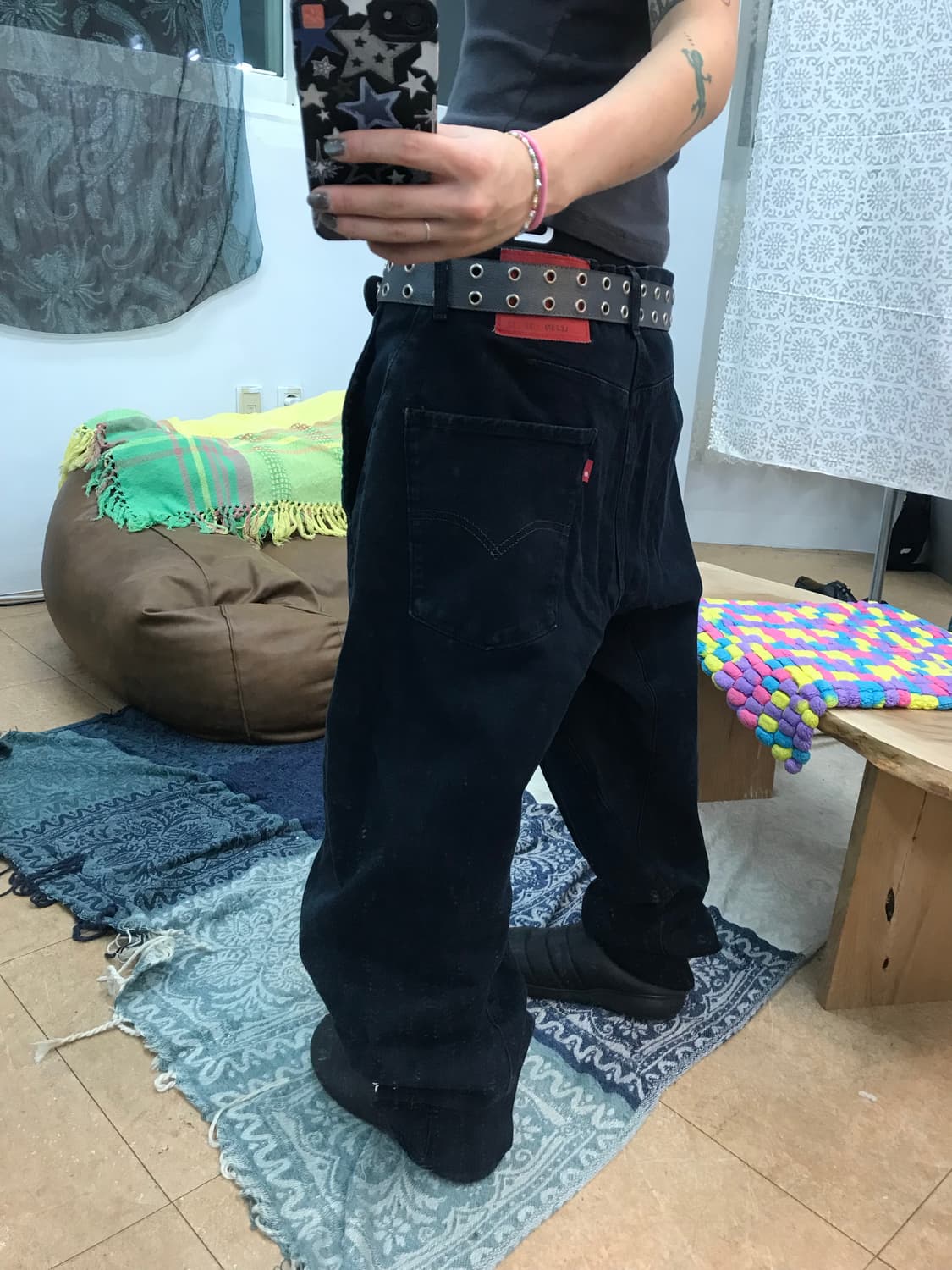 리바이스 570 네이비 스판 데님팬츠  상품이미지1