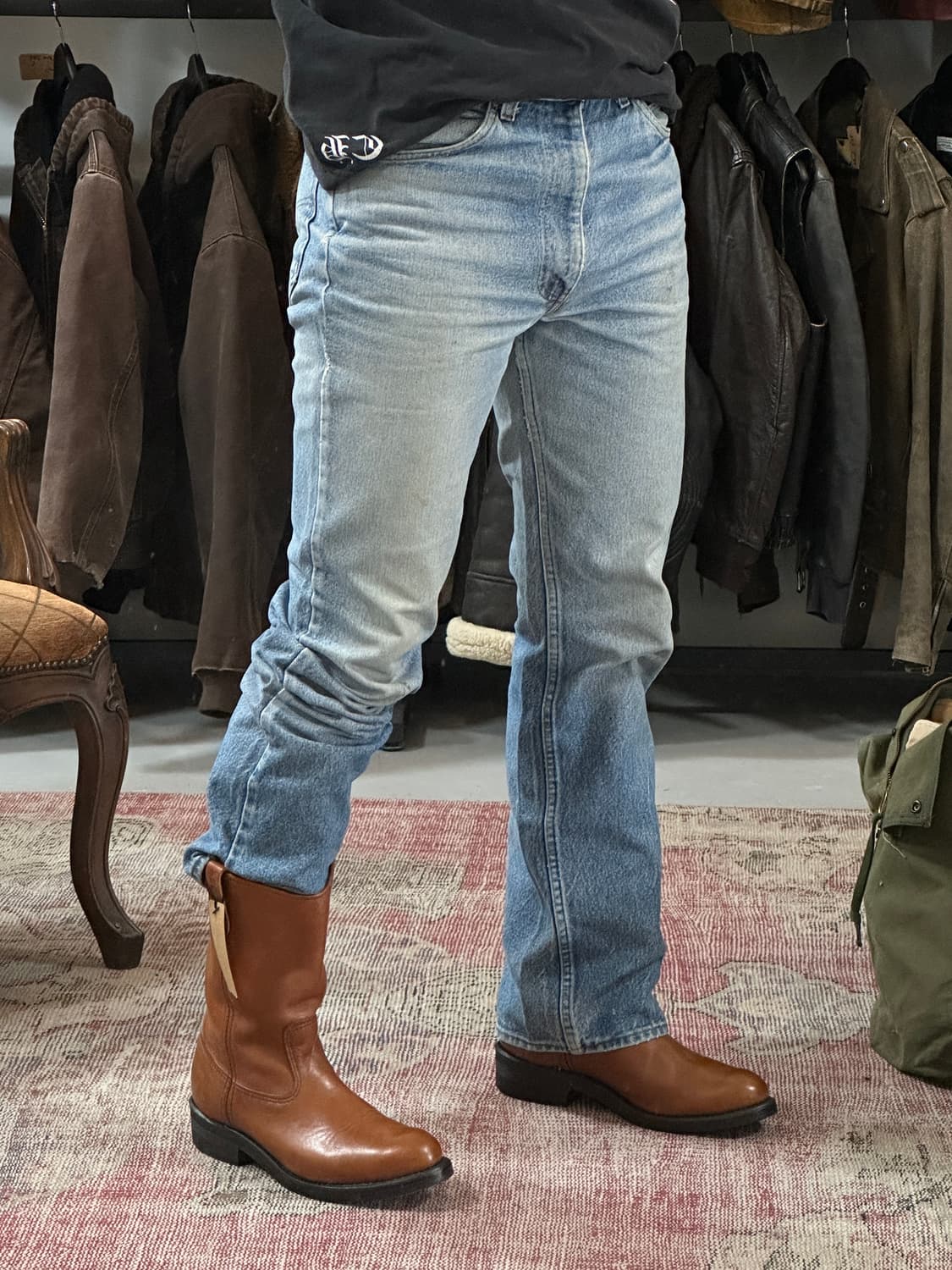 90's OG USA Made 레드윙 1115 페코스 웨스턴 부츠 상품이미지2