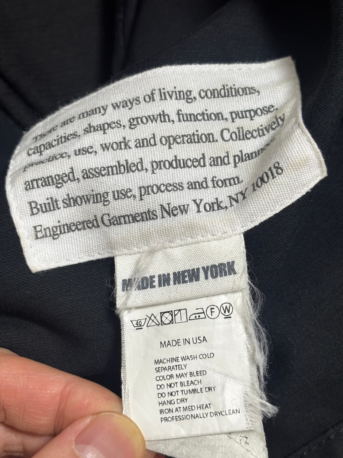 엔지니어드가먼츠 하이랜드 파카 더블 클로스 블랙 M, M65 상품이미지5