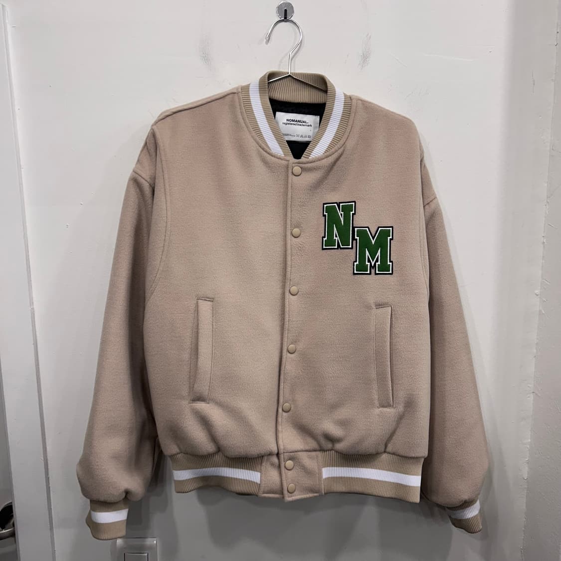 노매뉴얼 NM 와펜 이너퀼팅 울 스타디움 자켓 상품이미지2