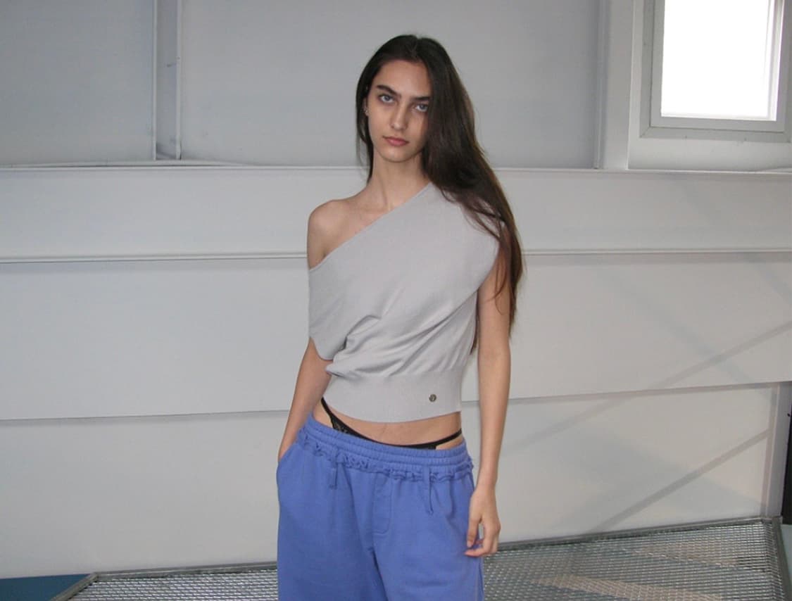 파르티멘토우먼 오프숄더 니트 탑 상품이미지1