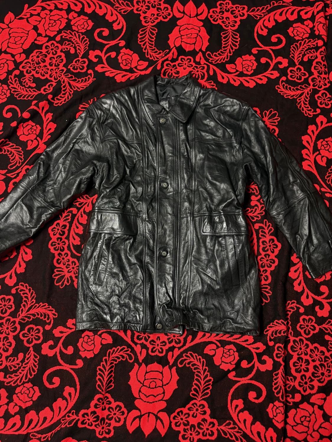 "Taxi Driver" Oversized Leather jacket 상품이미지1
