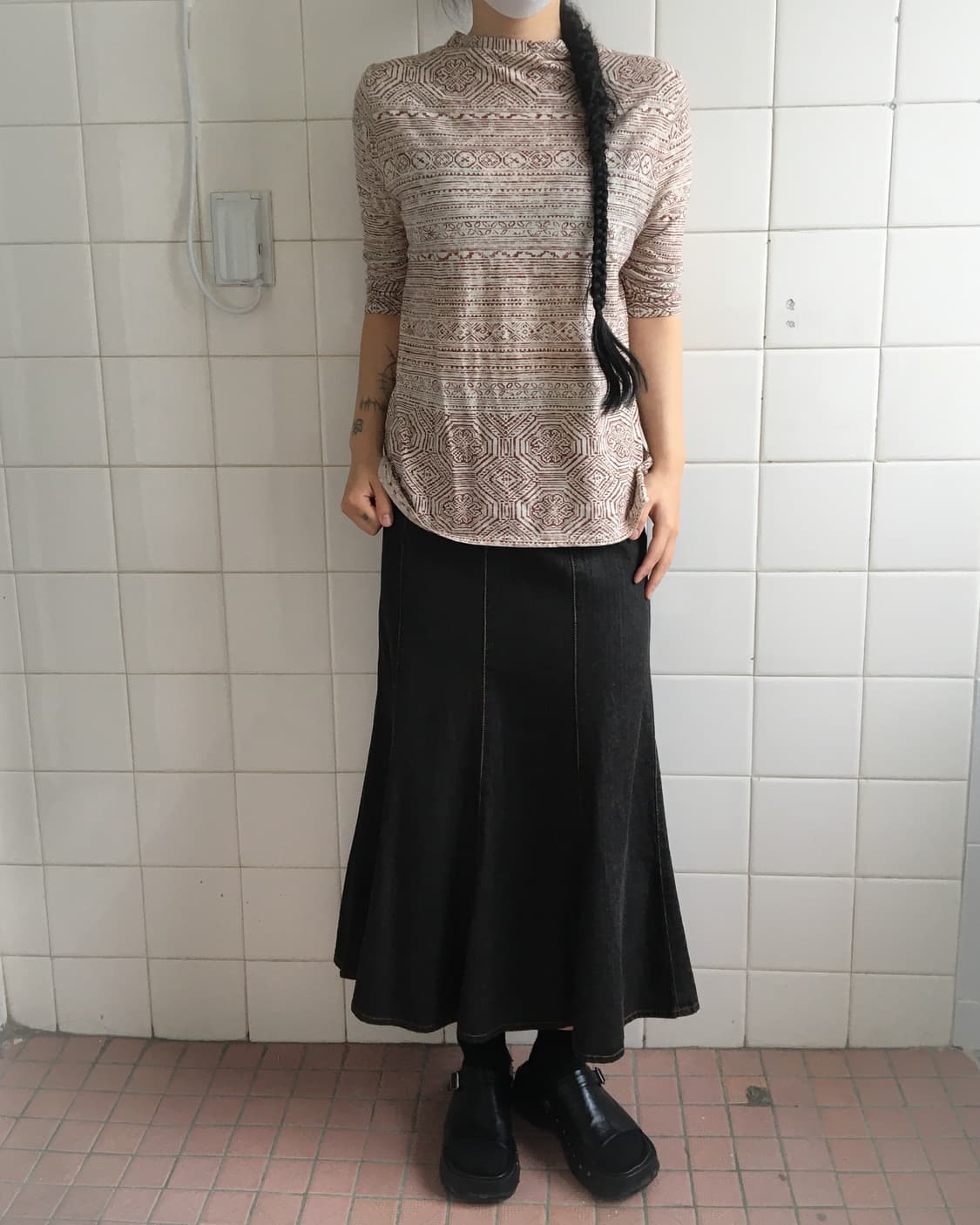 Flare long skirt 상품이미지5