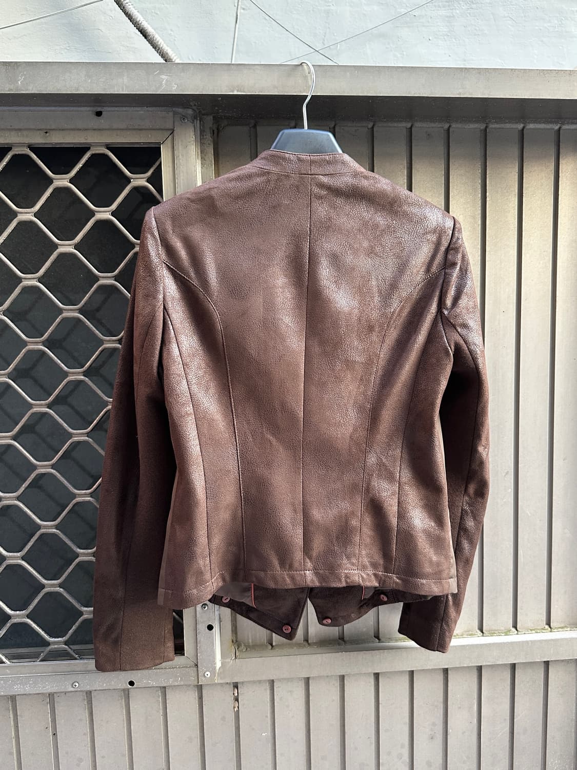 Olivia Lauren brown color blocked jacket 상품이미지7