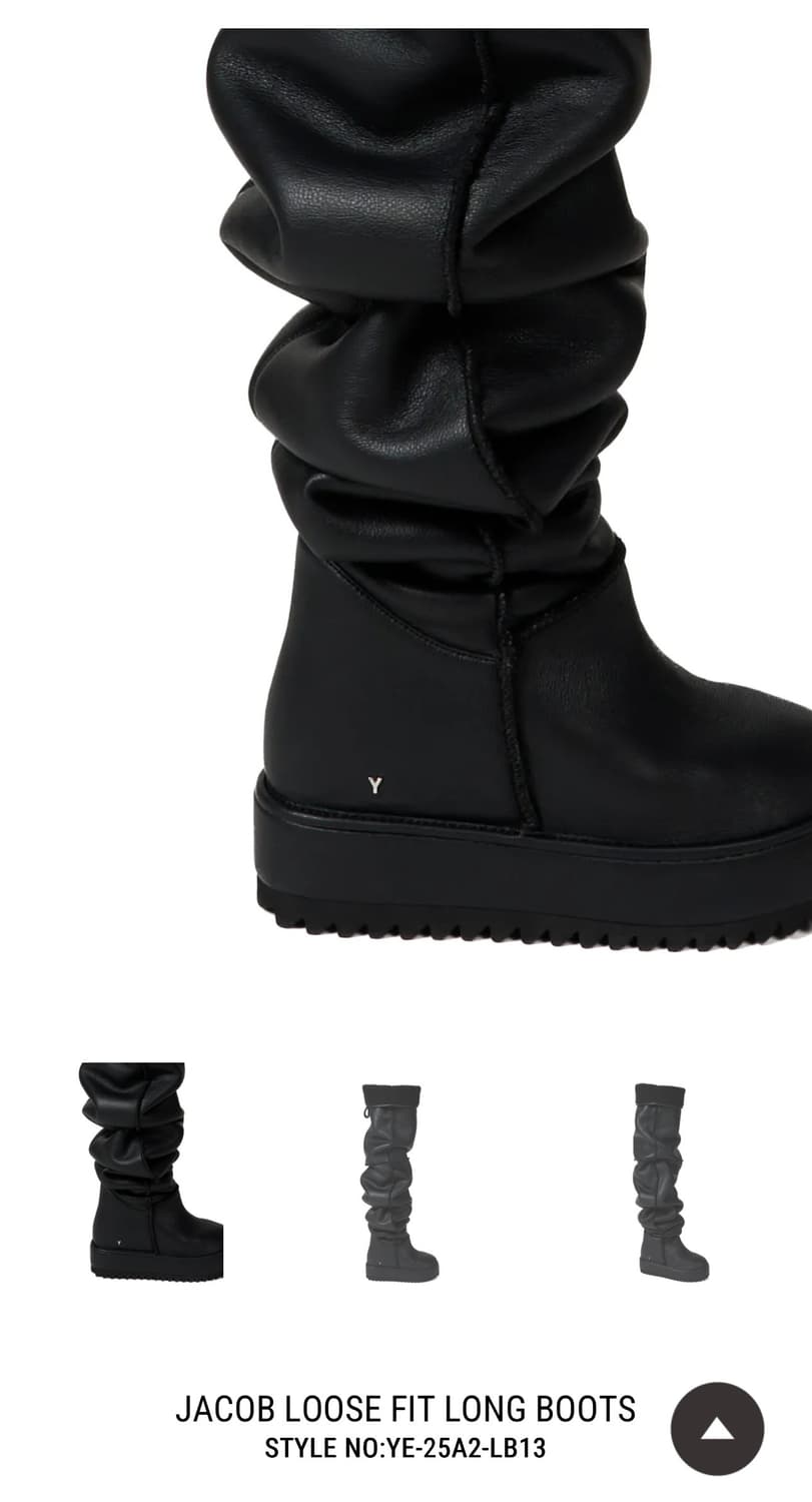Yello 블랙 어그 부츠 상품이미지3