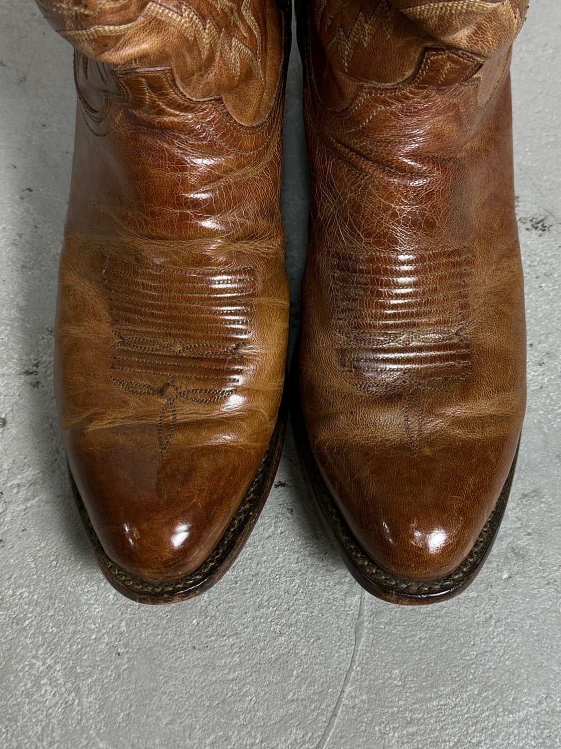 90's USA Made Lucchese 카우보이 웨스턴 부츠 상품이미지8