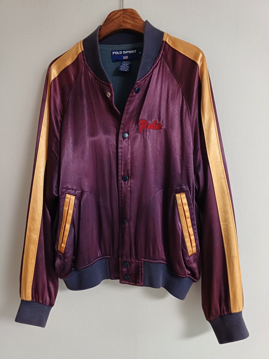 90년대 폴로스포츠 새틴 스카잔 자켓 90s 랄프로렌 스타디움 상품이미지7