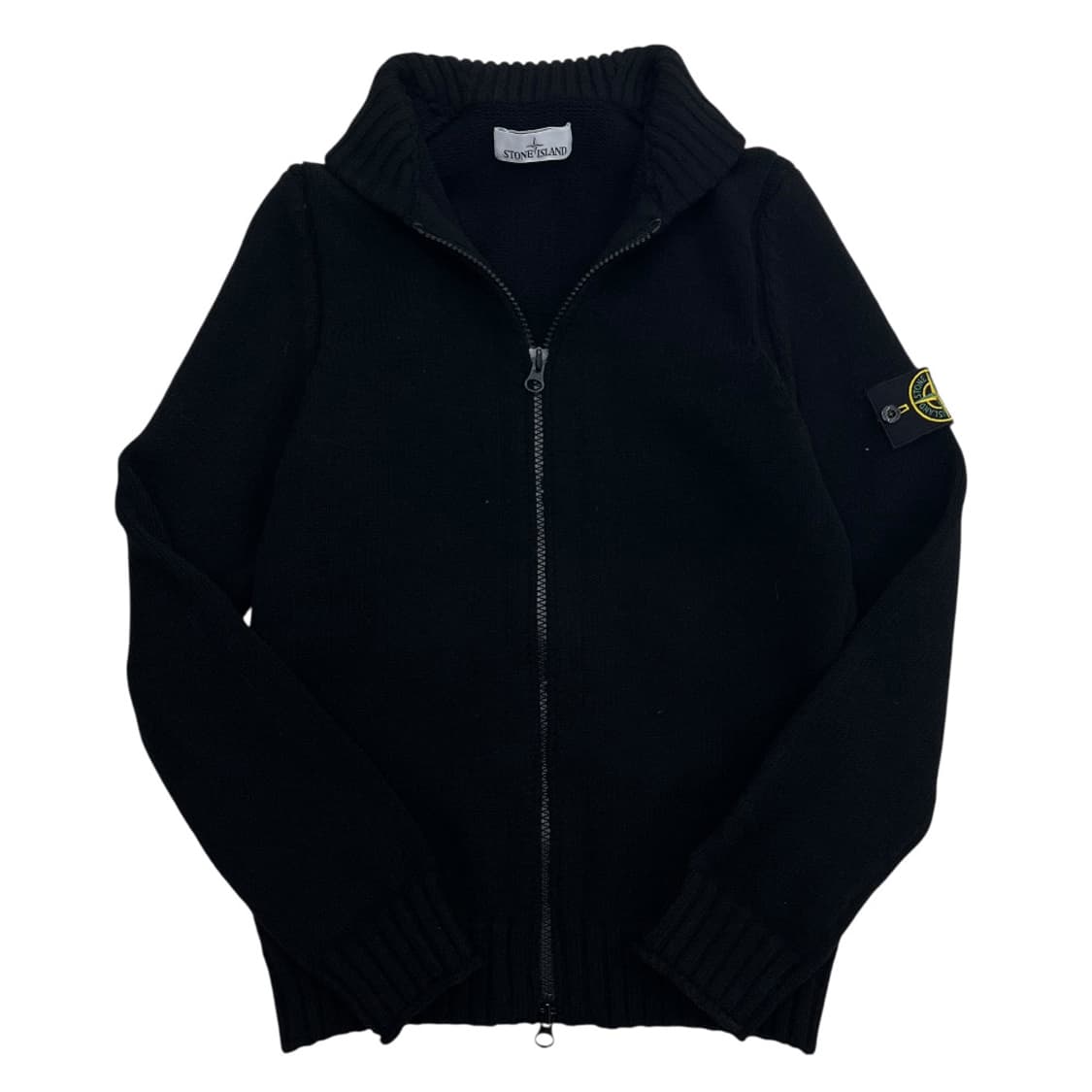 스톤 아일랜드 사이드와펜 블랙 니트집업 L 상품이미지3