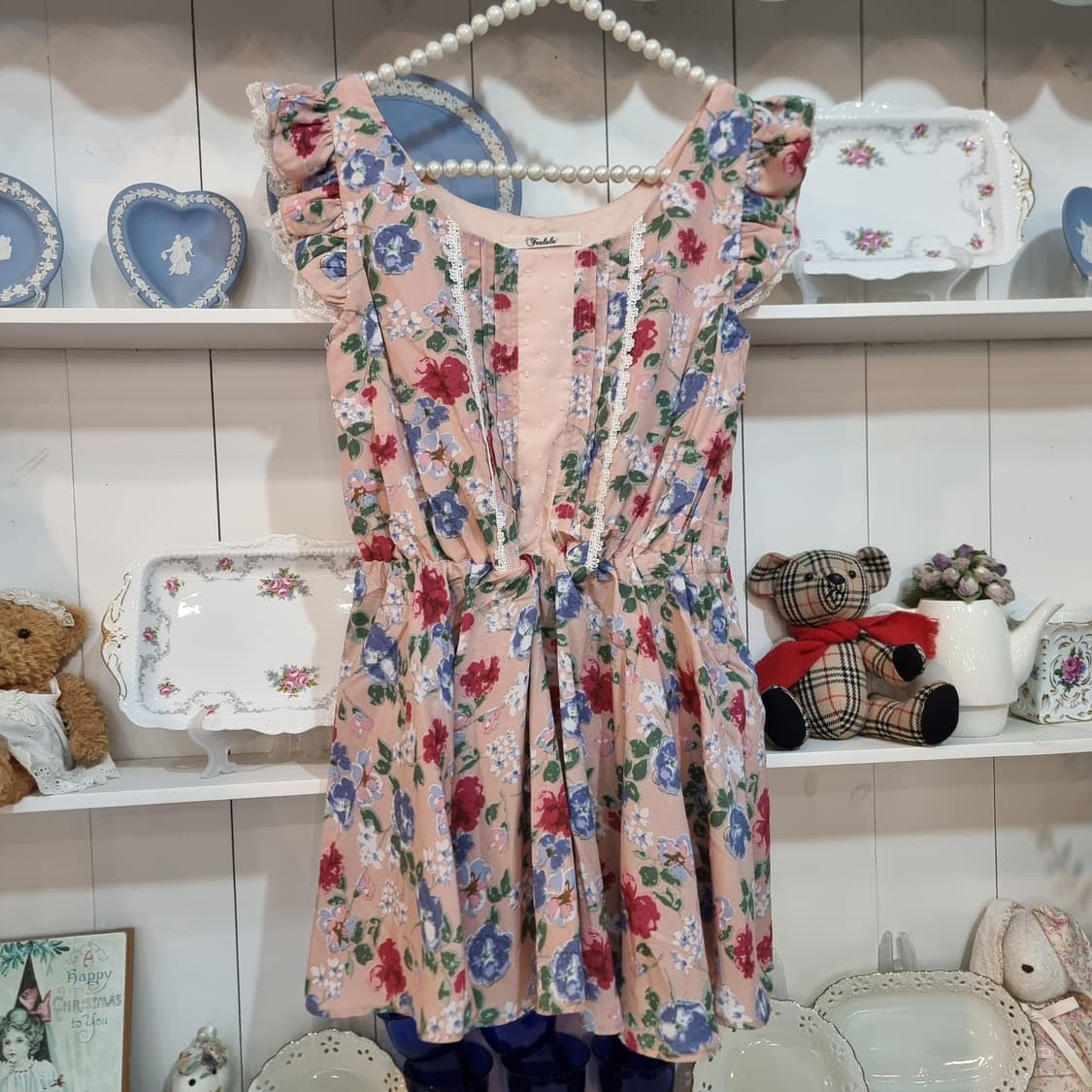 Tralala 트랄라라 플라워 쉬폰 미니원피스 상품이미지4