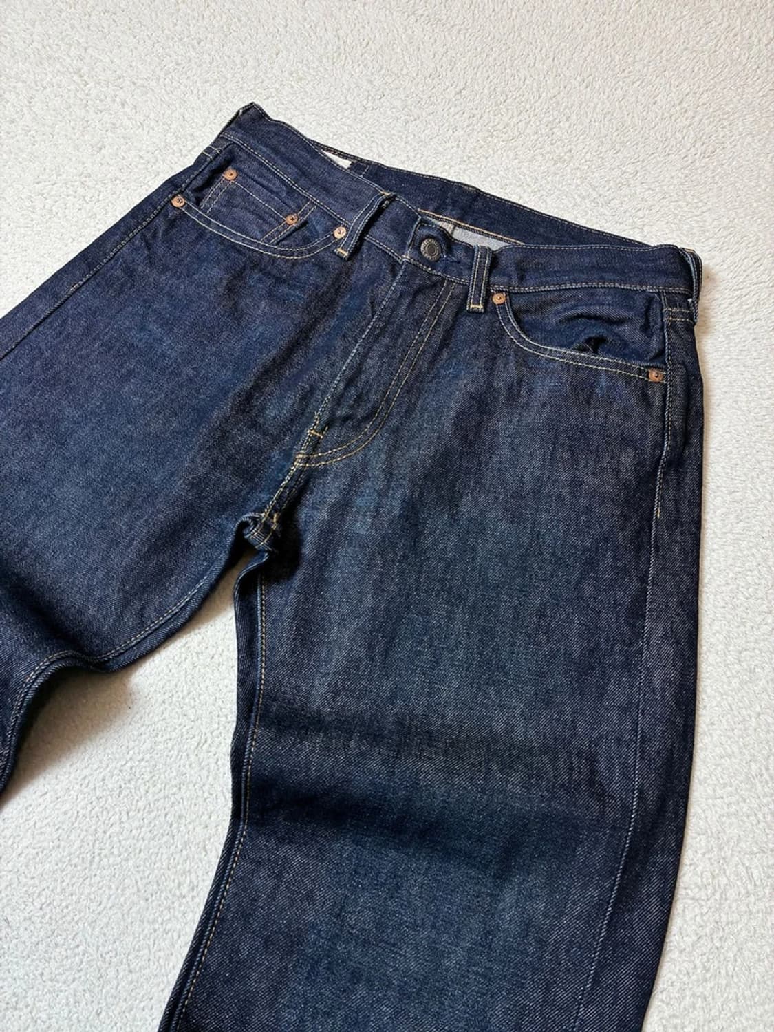 리바이스 505 USA 빅 E 스트레이트 진청 데님 팬츠 PN7880 상품이미지2