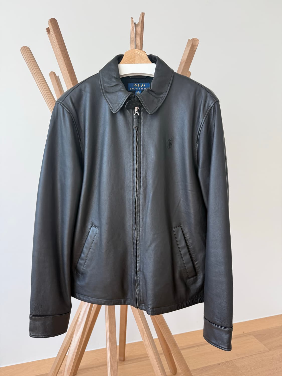폴로 맥스웰 가죽 자켓 블랙 S 상품이미지1