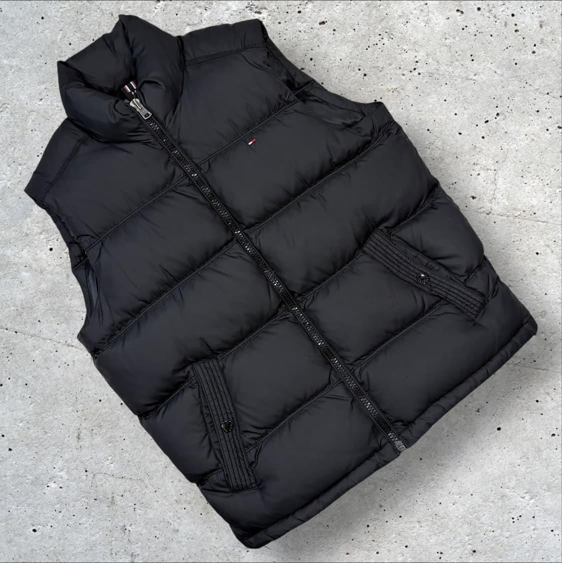 [M] 10s 타미힐피거 블랙 패딩 조끼 B568 상품이미지1