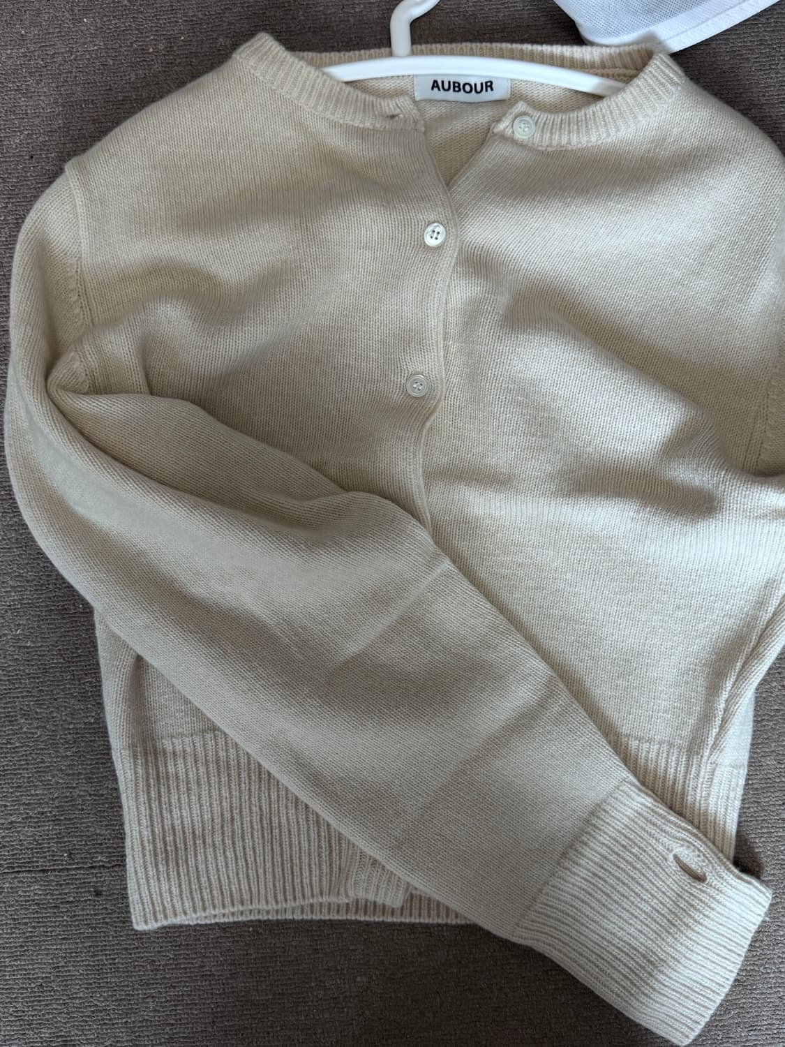 아우브아워(aubour) 가디건 puff sleeve cardigan 상품이미지6