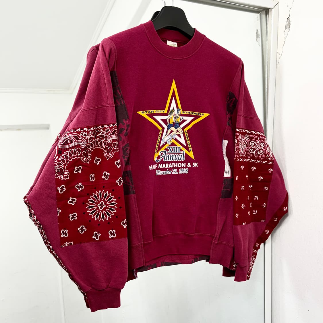 이스트오캄 리빌디드 패치워크 맨투맨 상품이미지1