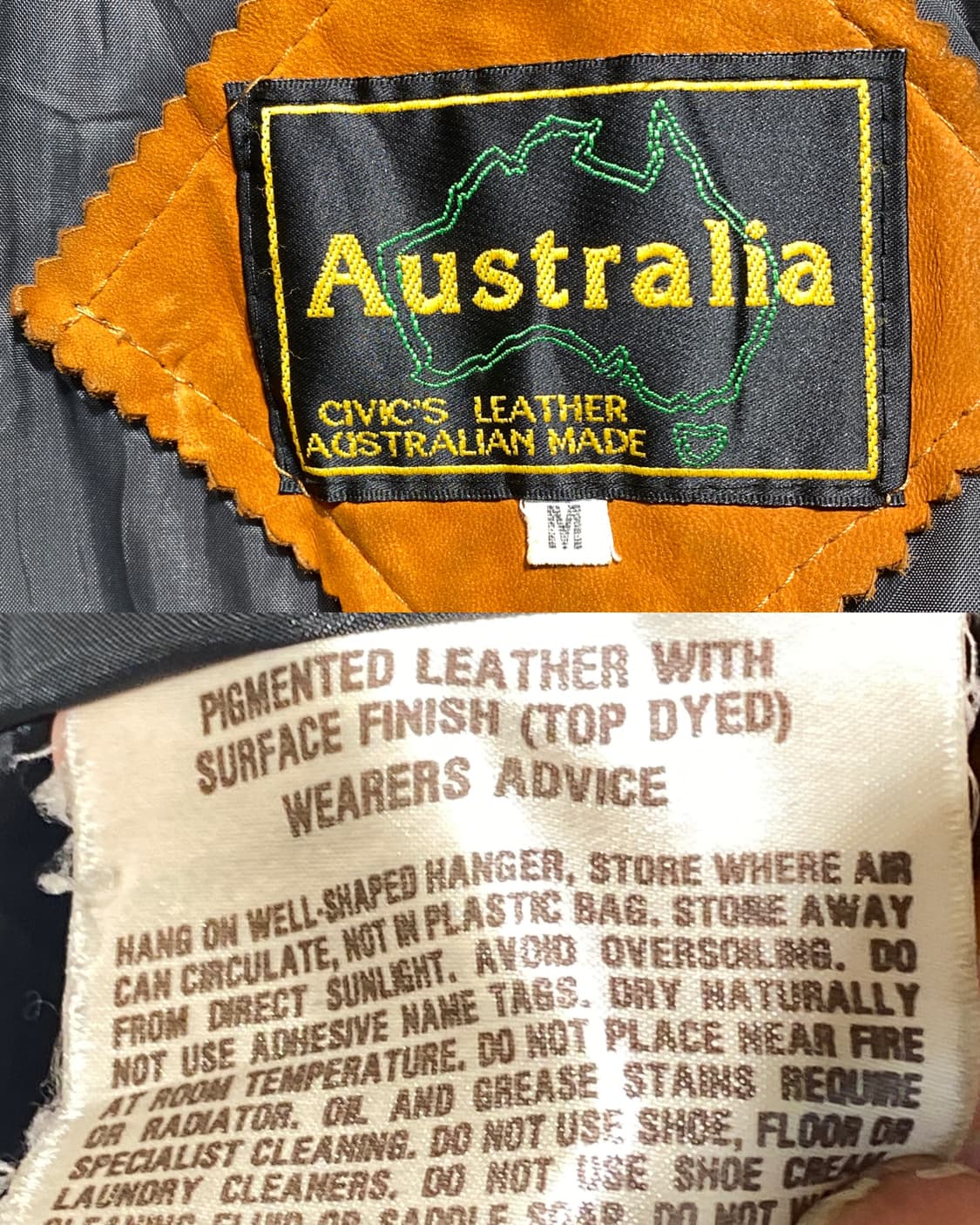 80s 오스트레일리아 레더 필드 자켓 상품이미지10