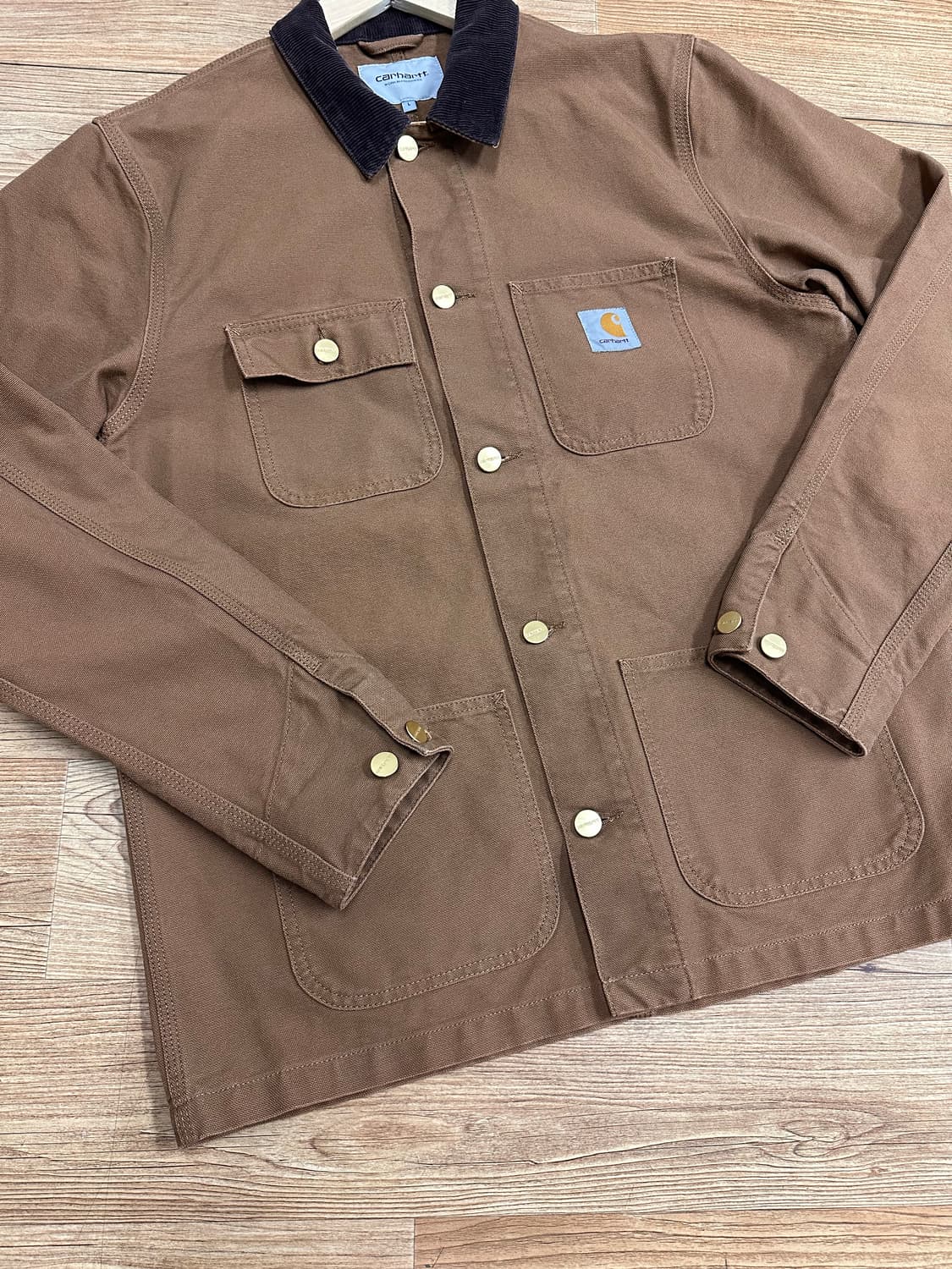 (L)칼하트WIP 캔버스 미시건 초어 코트 브라운 상품이미지6