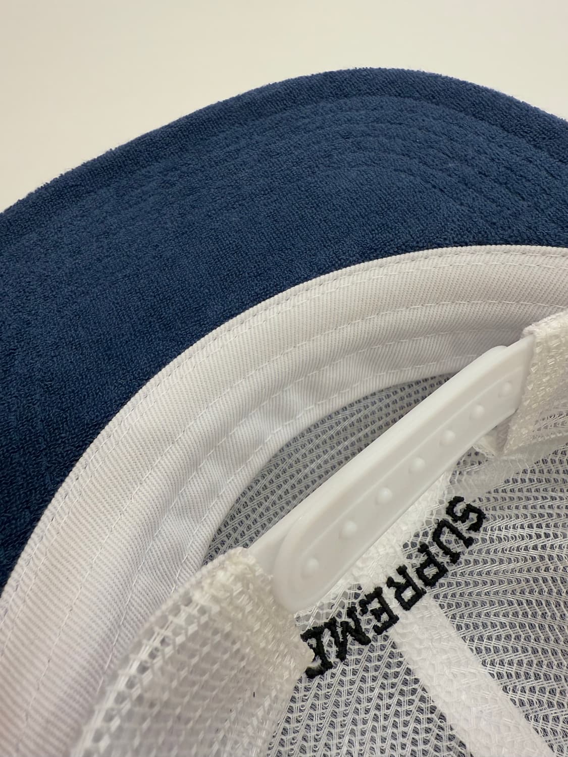 슈프림 테리 메쉬 5패널 볼캡 블루 상품이미지5