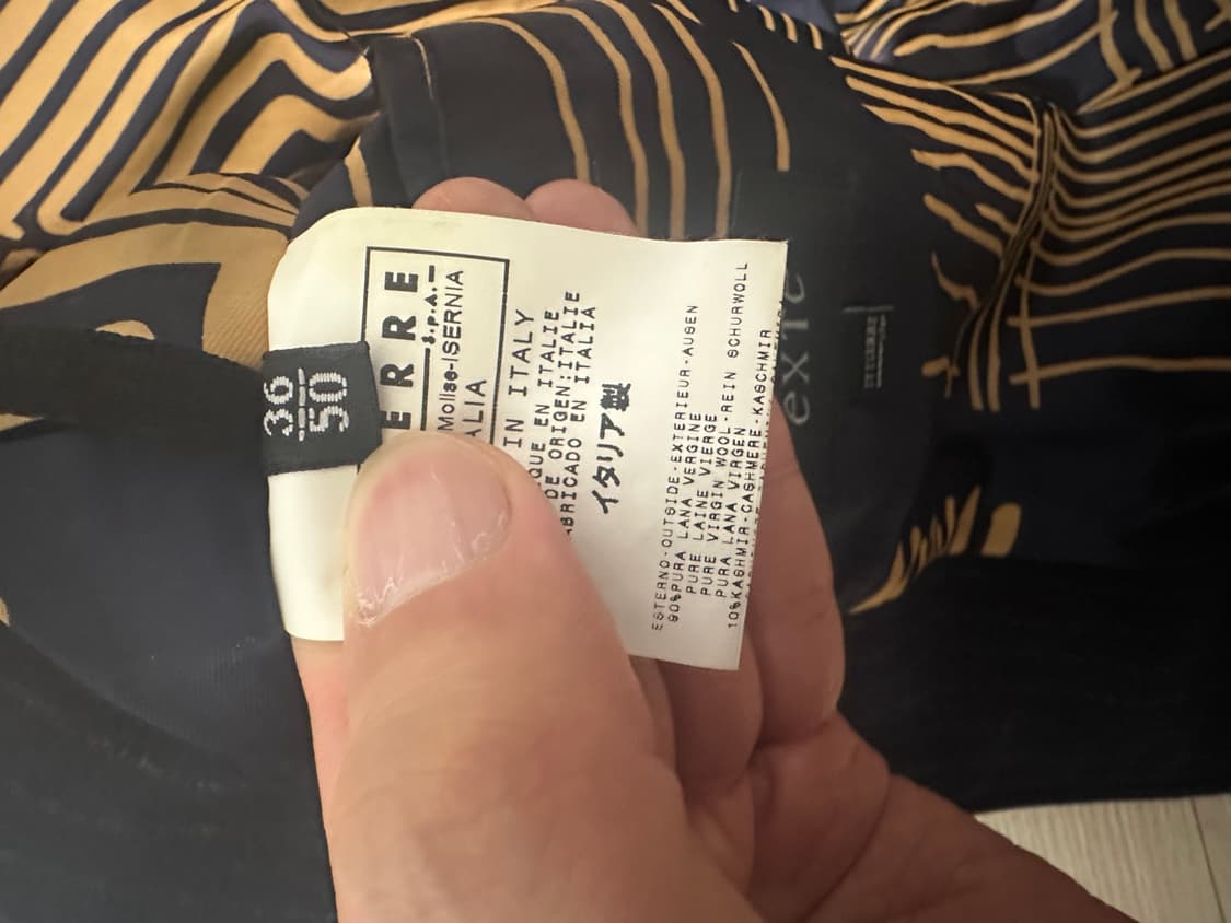 엑스떼(exte) 캐시미어 스포츠 셋업 50사이즈 판매 상품이미지6