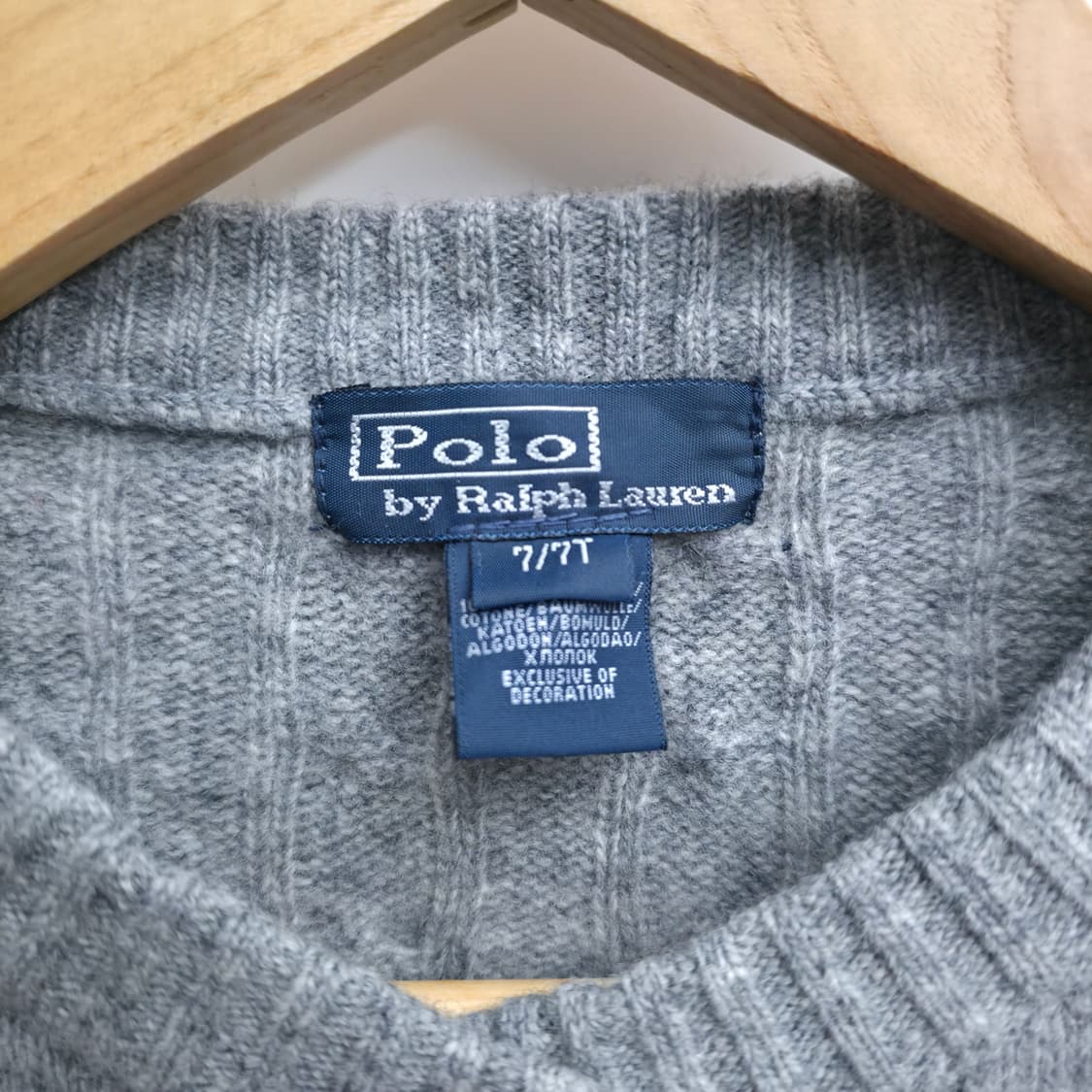 [S] 폴로 랄프로렌 그레이 케이블 가디건 상품이미지5
