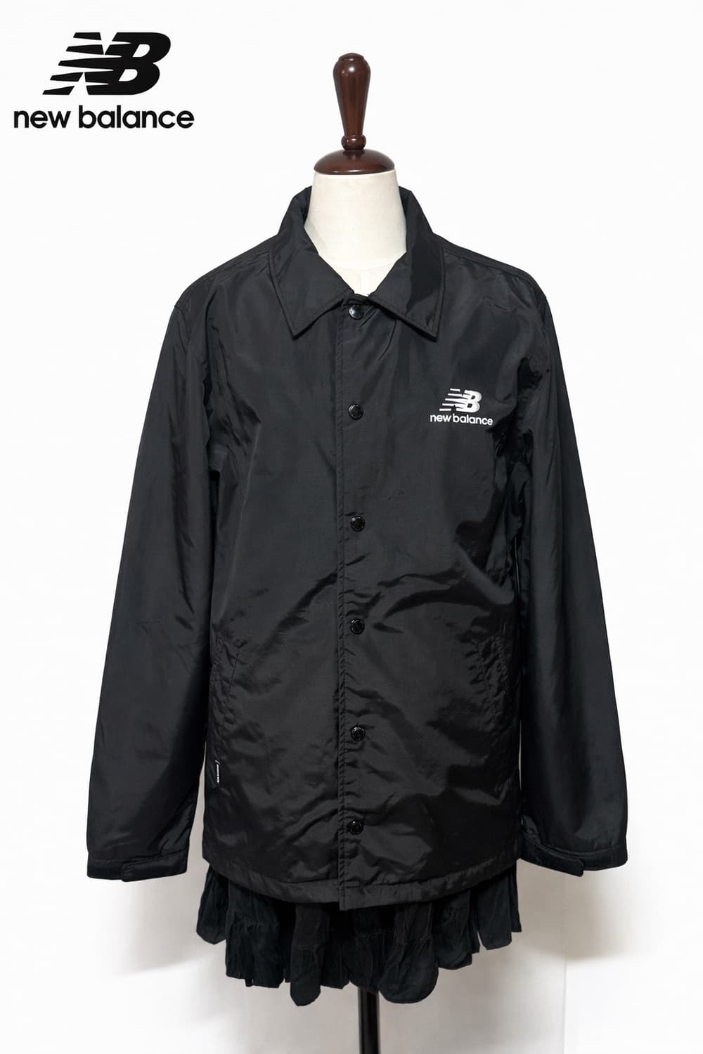 뉴발란스 코치 자켓 블랙 빈티지 바람막이 상품이미지1