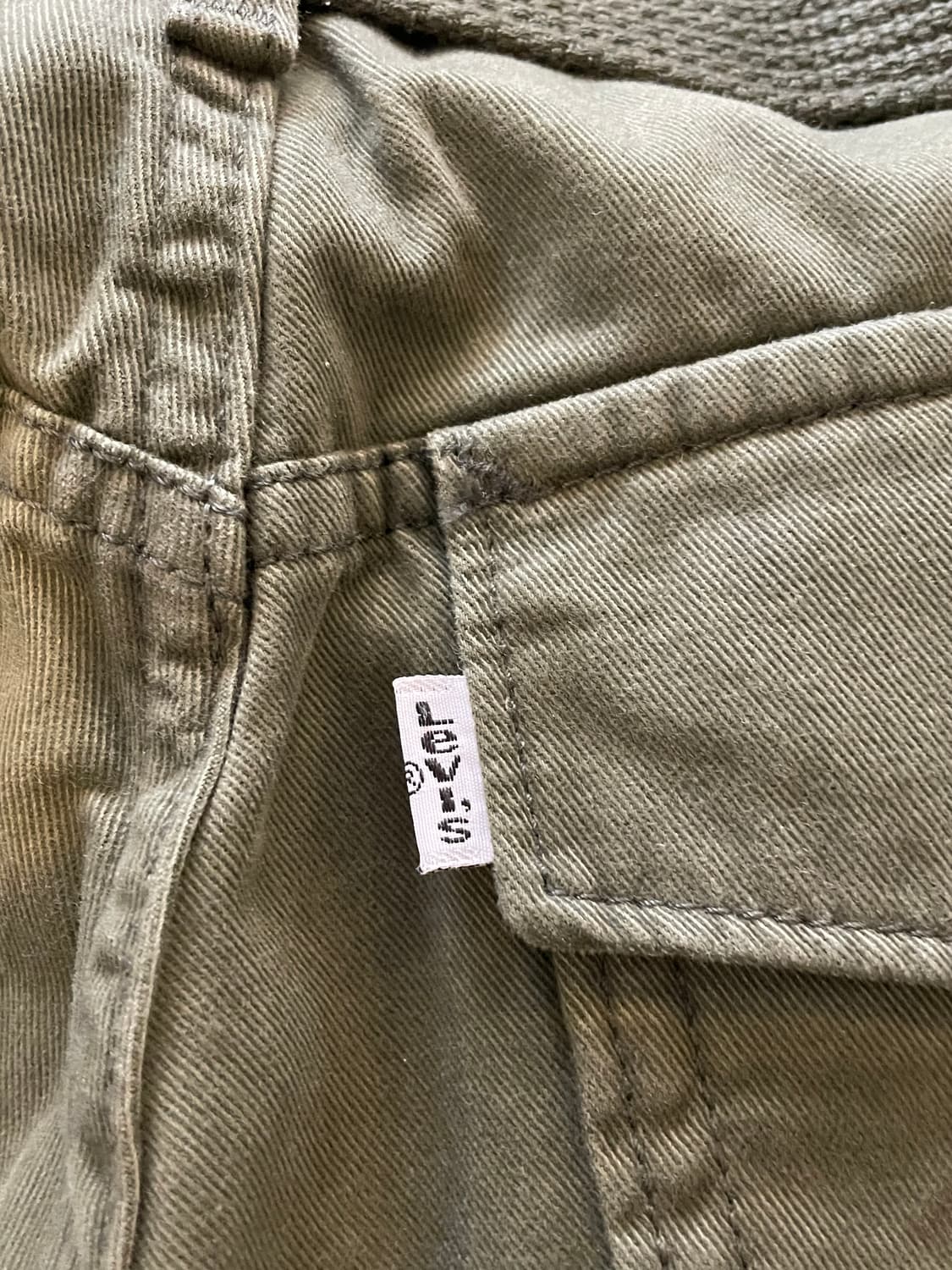 리바이스 카고 반바지 올리브 벨트 세트 화이트탭 상품이미지4