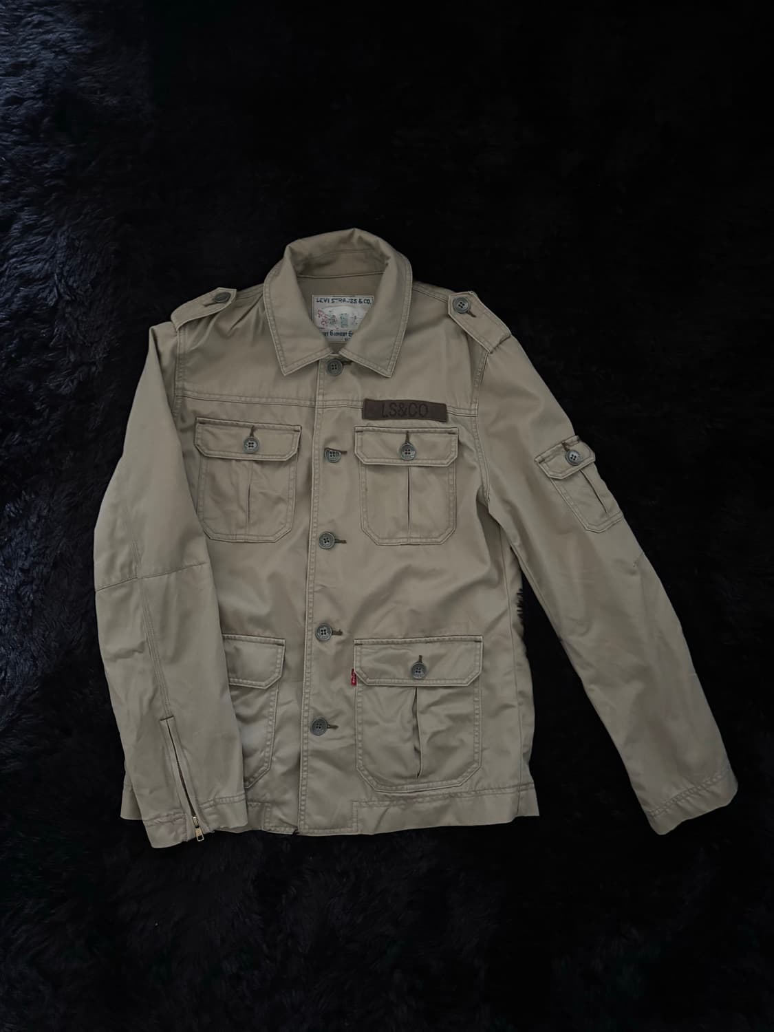 리바이스 견장 밀리터리 트렌치 자켓 L 상품이미지1
