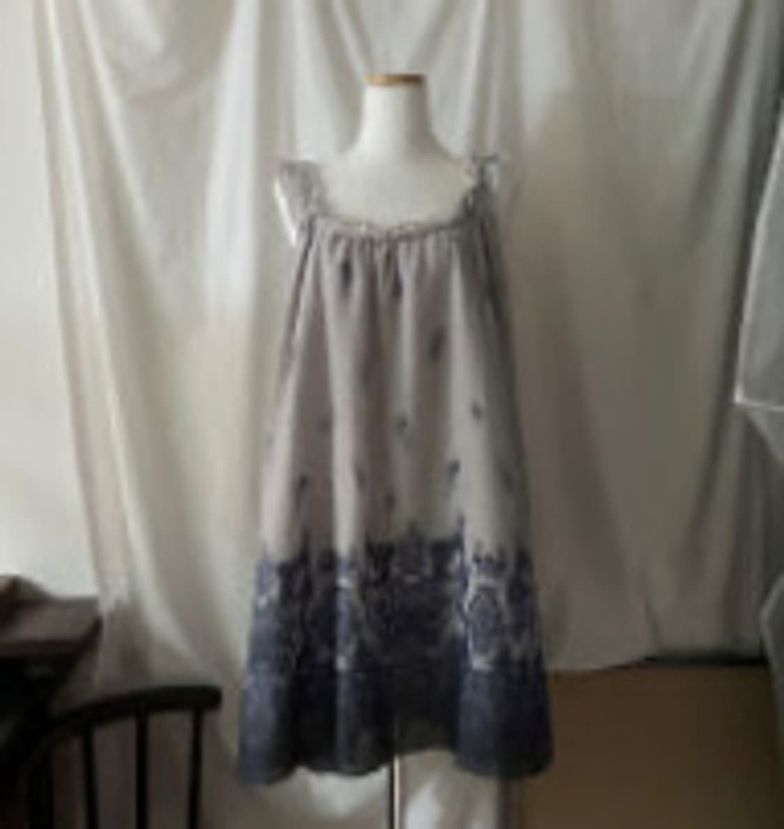 연보라 페이즐리 원피스 상품이미지1