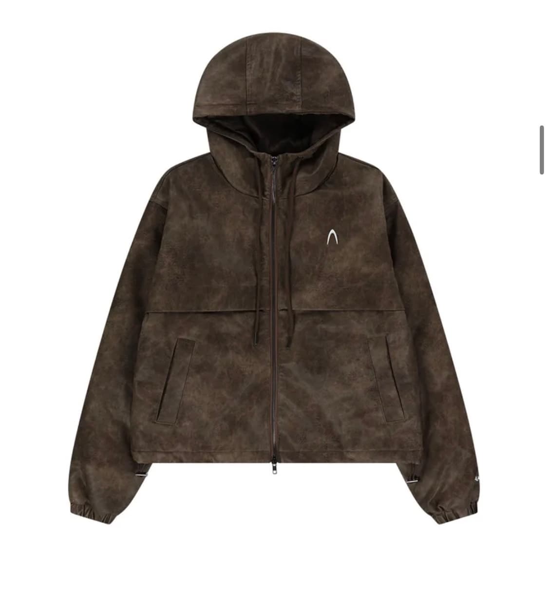 아캄 Leather Puffer Jacket (Brown) 상품이미지2