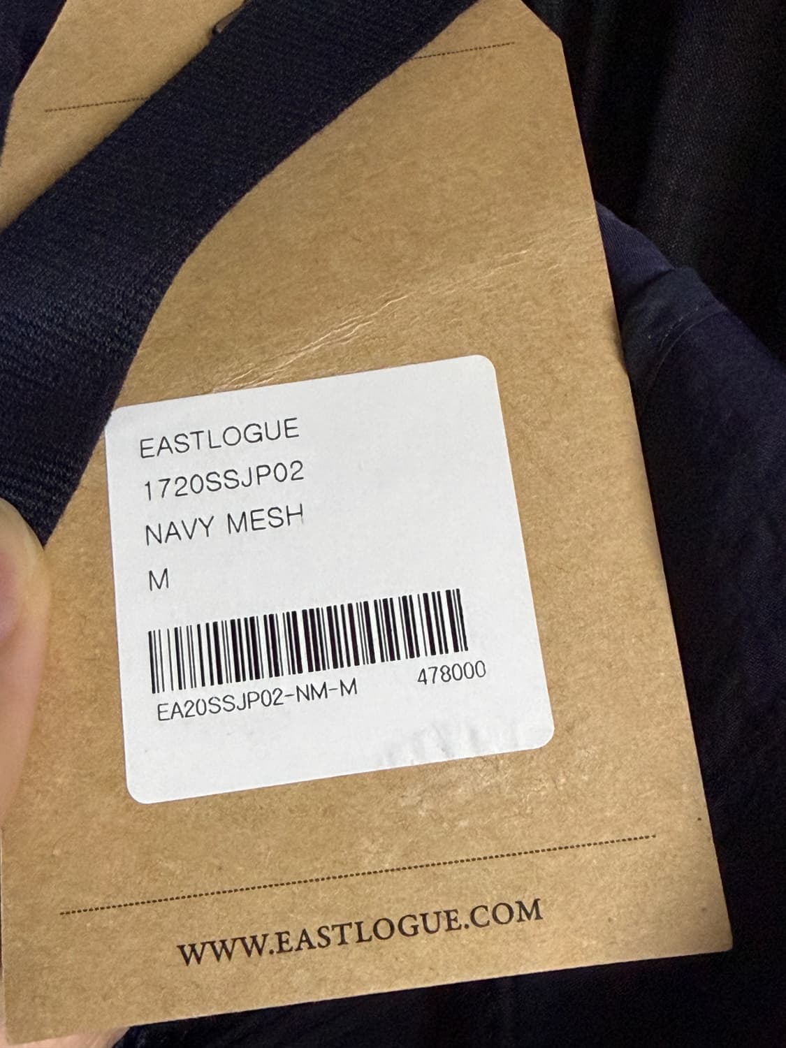 EASTLOGUE 이스트로그 네이비 메쉬 자켓 M 새상품 상품이미지3