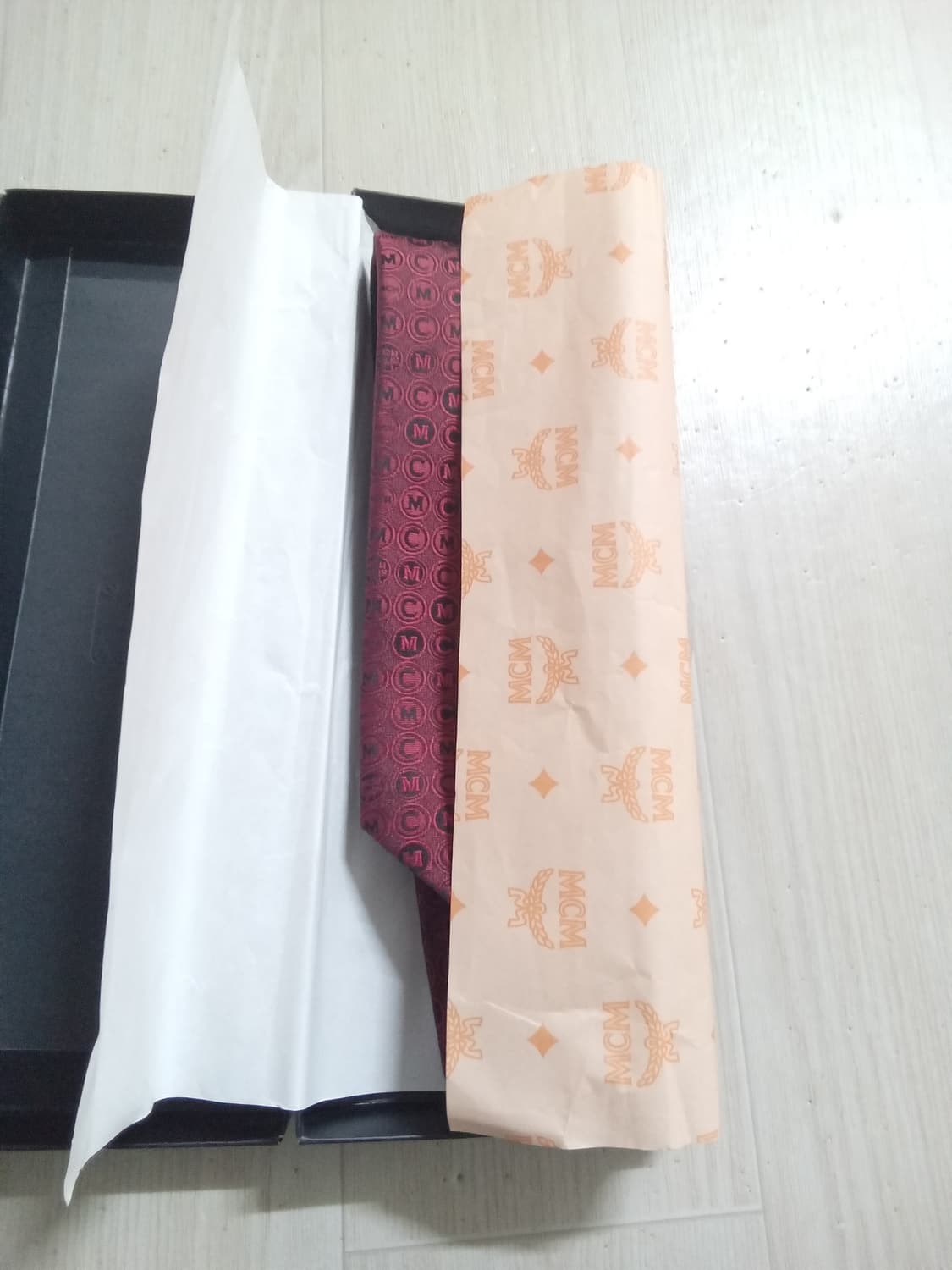 Mcm 자가드 썸머 넥타이, 와인 상품이미지2