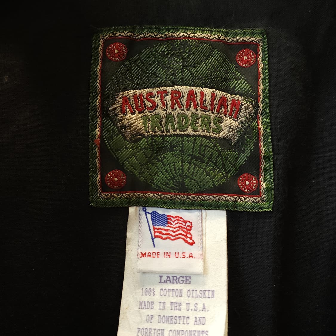 90s 잉글랜드 컨트리 왁스자켓 스톡맨 케이프 왁스코트 레인코트 블랙 L 상품이미지4