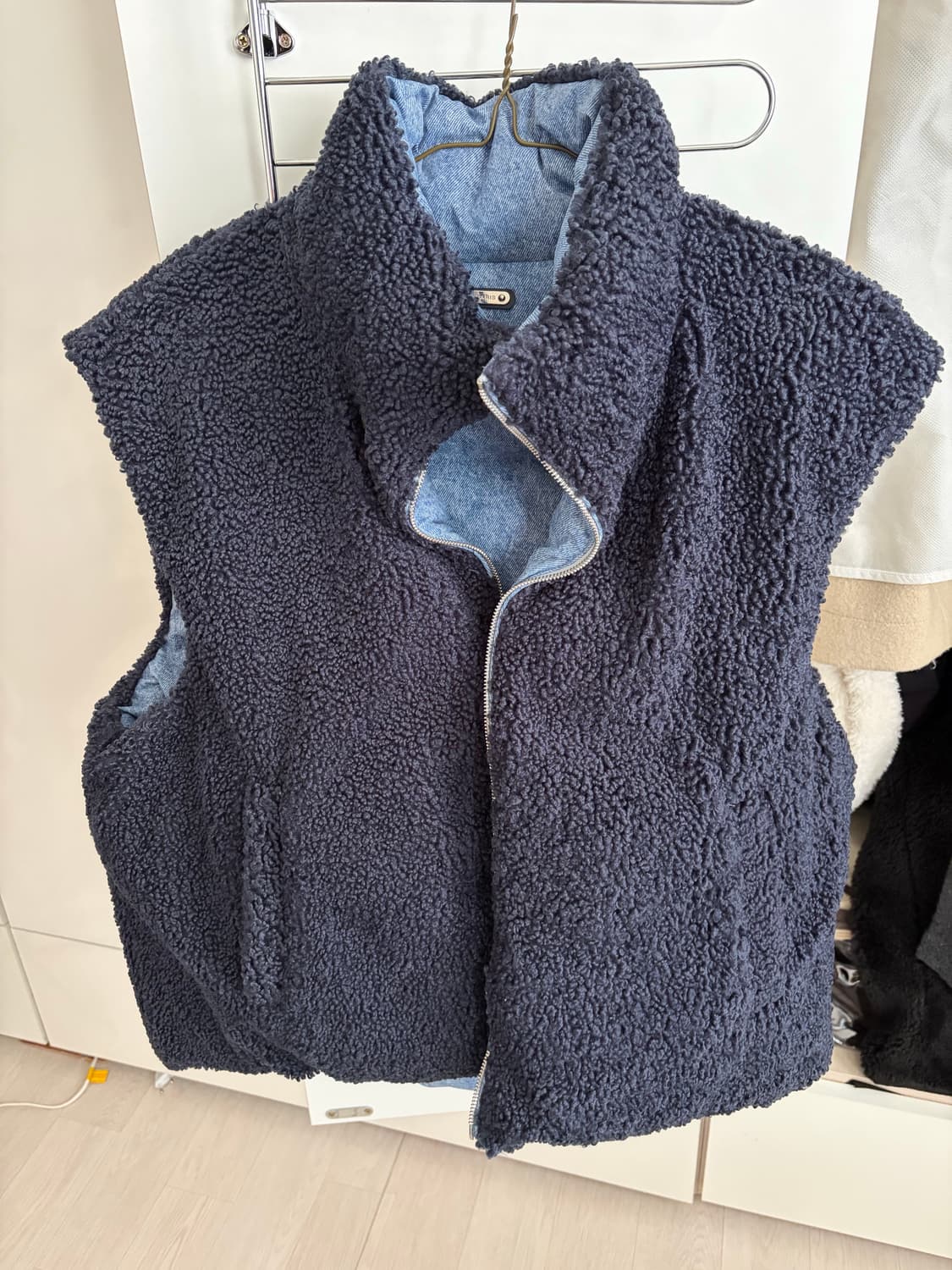 이로 iro paris 양털 데님 패딩 조끼 상품이미지4