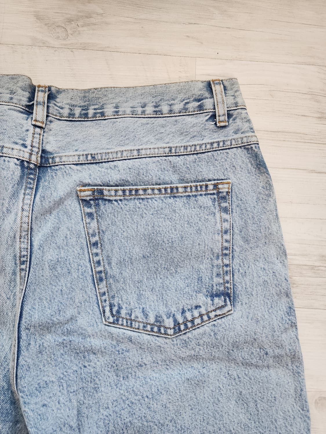 ZARA 자라 연청 데님 팬츠 팜. USA34(32~33)인치 청바지 상품이미지5