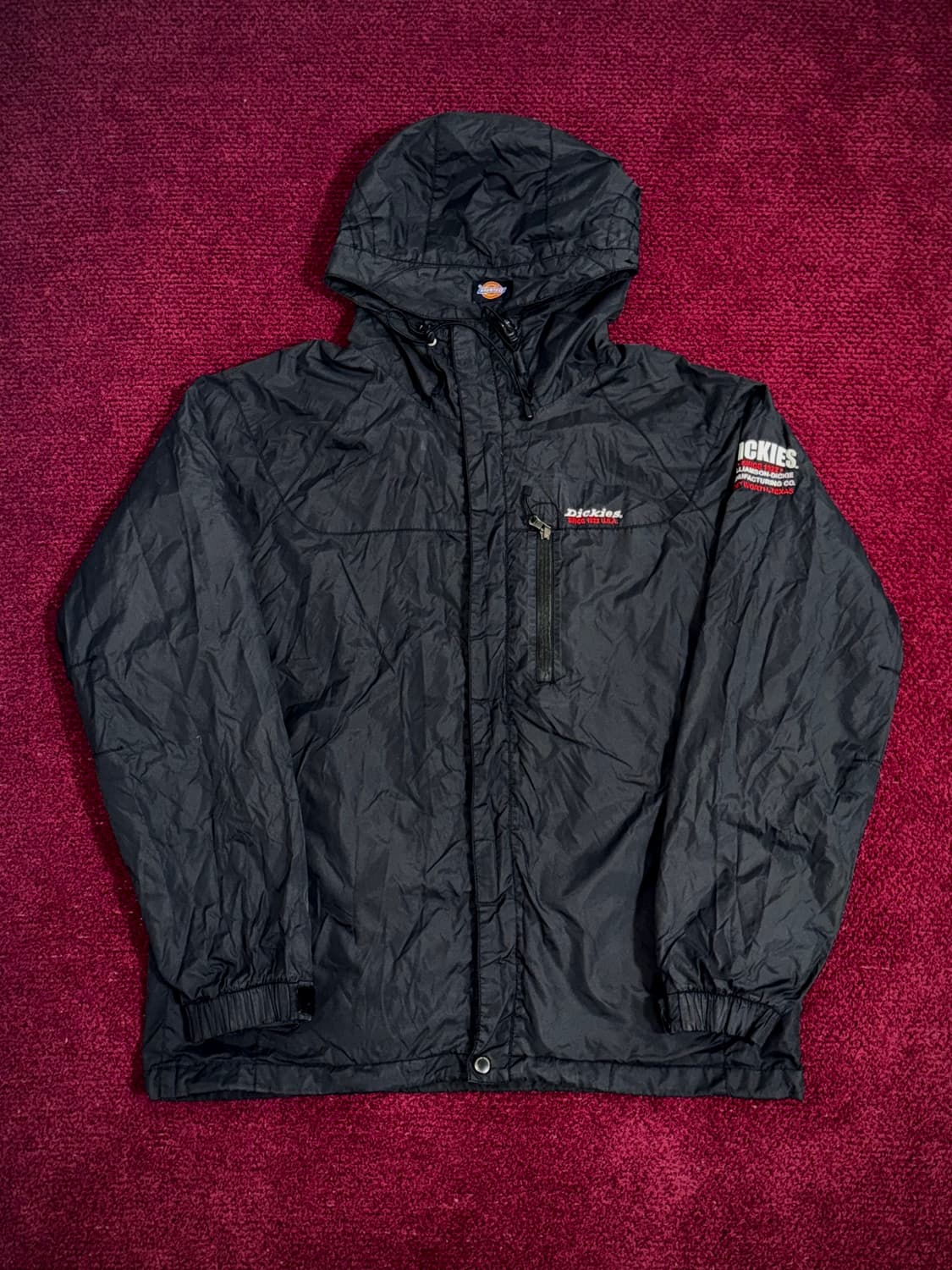 디키즈 후드 바람막이 자켓 블랙 L (100) 상품이미지1