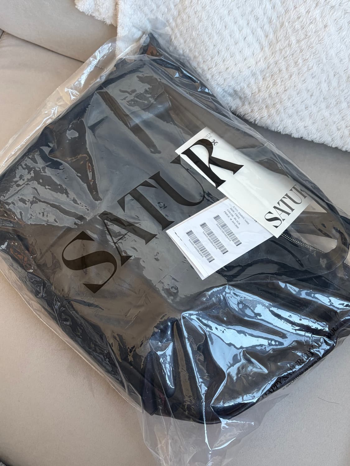 SATUR 세터 블랙 레더 숄더백 (새상품) 상품이미지2