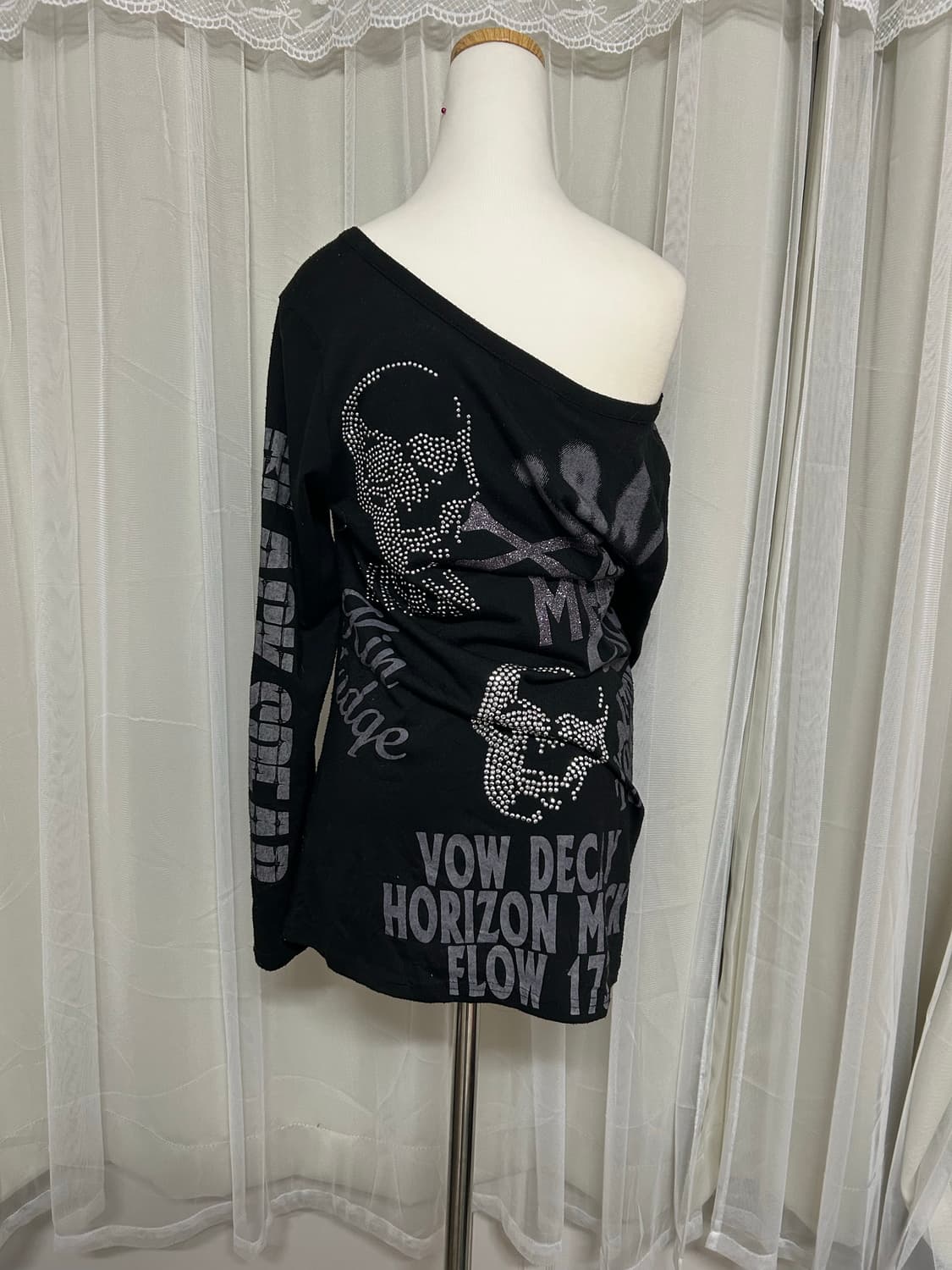 펑크 해골 스터드 롱슬리브 상품이미지2