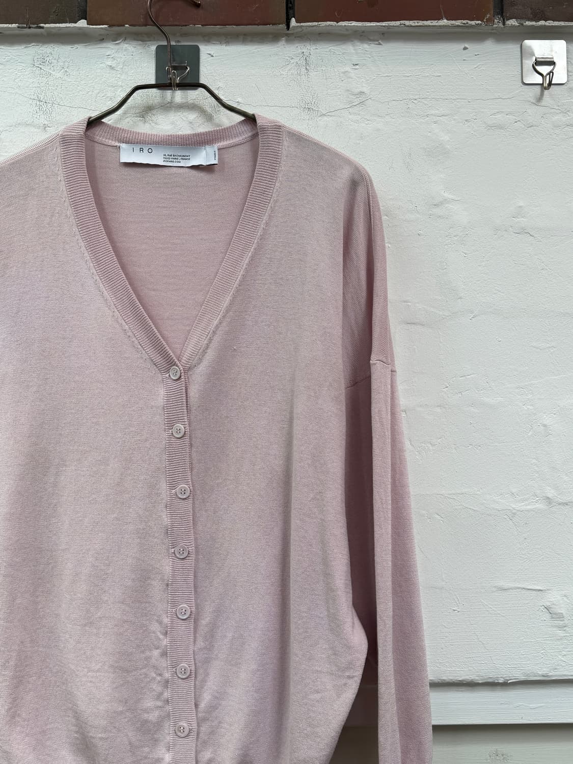 Iro 이로 실크 블렌드 브이넥 가디건 XS 상품이미지3