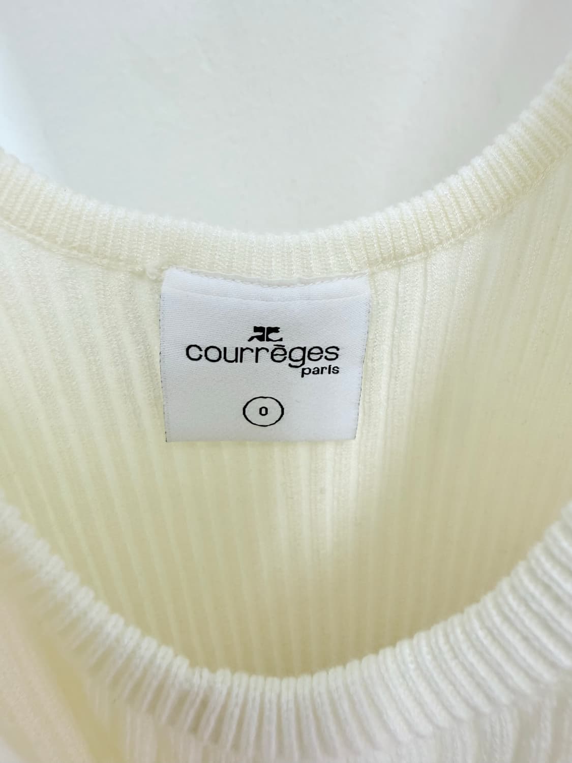 꾸레쥬 리에디선 니트 탱크탑 - 화이트 상품이미지4