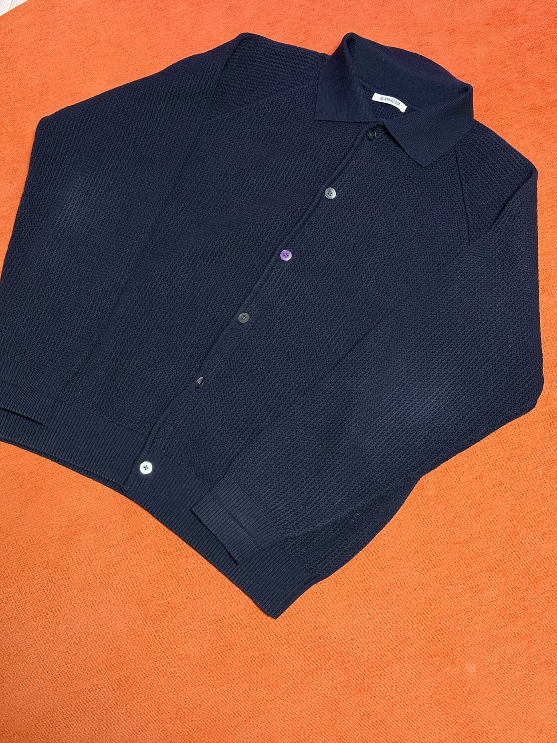 (3) 블랭크룸 코튼 가디건 네이비 상품이미지4