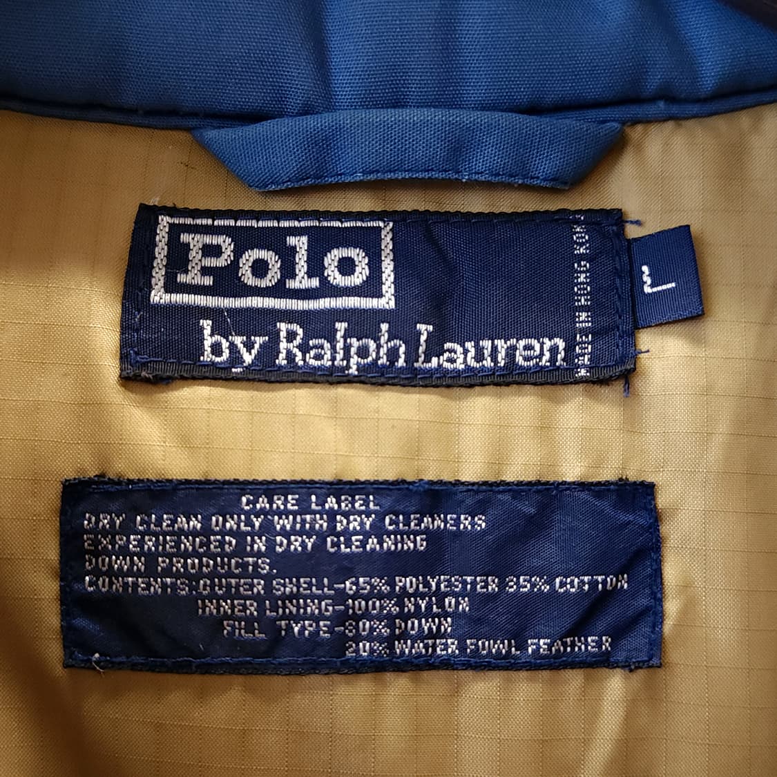 90s 폴로 다운 패딩 파스텔 블루 마운틴 파카 L 상품이미지6